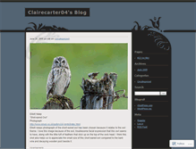 Tablet Screenshot of clairecarter04.wordpress.com