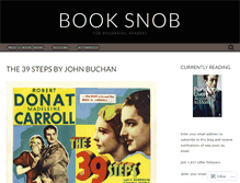 Tablet Screenshot of bookssnob.wordpress.com