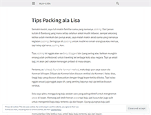 Tablet Screenshot of lisalatief.wordpress.com