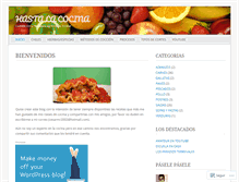 Tablet Screenshot of chefamateur.wordpress.com