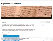 Tablet Screenshot of eaglechamberorchestra.wordpress.com