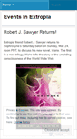 Mobile Screenshot of eventsinextropia.wordpress.com