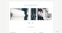 Desktop Screenshot of ainnashikin.wordpress.com