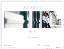 Tablet Screenshot of ainnashikin.wordpress.com