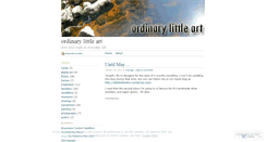 Desktop Screenshot of ordinarylittleart.wordpress.com