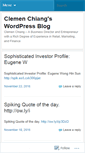Mobile Screenshot of clemenchiang.wordpress.com