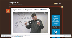 Desktop Screenshot of englishm1.wordpress.com
