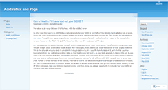 Desktop Screenshot of acidrefluxyoga.wordpress.com
