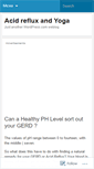 Mobile Screenshot of acidrefluxyoga.wordpress.com