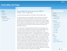 Tablet Screenshot of acidrefluxyoga.wordpress.com