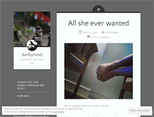 Tablet Screenshot of earthymind.wordpress.com