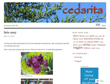 Tablet Screenshot of cedarita.wordpress.com