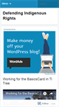 Mobile Screenshot of defendingindigenousrights.wordpress.com