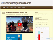 Tablet Screenshot of defendingindigenousrights.wordpress.com