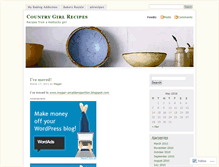 Tablet Screenshot of countrygirlrecipes.wordpress.com