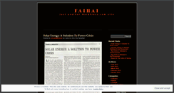 Desktop Screenshot of faizahai.wordpress.com