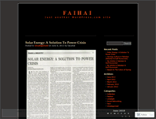 Tablet Screenshot of faizahai.wordpress.com