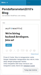 Mobile Screenshot of pendaftaranstan2010.wordpress.com