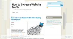 Desktop Screenshot of increasewebsitetraffichq.wordpress.com