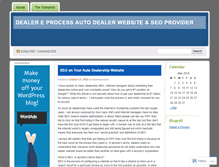 Tablet Screenshot of dealereprocess.wordpress.com