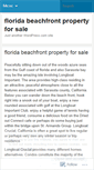 Mobile Screenshot of floridabeachfrontpropertyforsale.wordpress.com