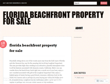 Tablet Screenshot of floridabeachfrontpropertyforsale.wordpress.com