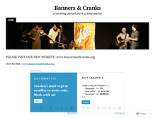 Tablet Screenshot of bannersandcranks.wordpress.com
