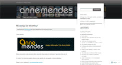 Desktop Screenshot of annemendes.wordpress.com