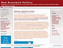 Tablet Screenshot of newbrunswickpolitics.wordpress.com
