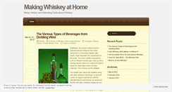 Desktop Screenshot of makingwhiskeyathome.wordpress.com