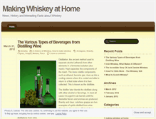 Tablet Screenshot of makingwhiskeyathome.wordpress.com