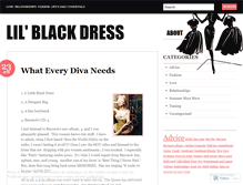 Tablet Screenshot of lilblkdress.wordpress.com