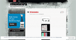 Desktop Screenshot of fernandatapia.wordpress.com