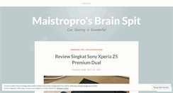 Desktop Screenshot of maistropro.wordpress.com
