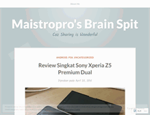 Tablet Screenshot of maistropro.wordpress.com
