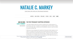 Desktop Screenshot of nataliecmarkey.wordpress.com