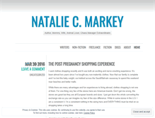 Tablet Screenshot of nataliecmarkey.wordpress.com