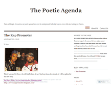 Tablet Screenshot of poeticagenda.wordpress.com