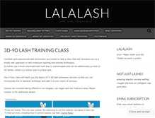 Tablet Screenshot of lalalash.wordpress.com