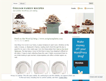 Tablet Screenshot of gilliamrecipes.wordpress.com