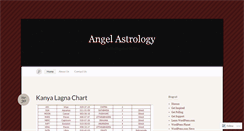 Desktop Screenshot of angelastrology.wordpress.com