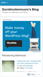 Mobile Screenshot of davidmullenmusic.wordpress.com