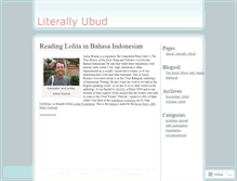 Tablet Screenshot of literallyubud.wordpress.com