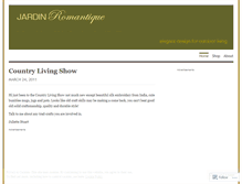 Tablet Screenshot of jardinromantique.wordpress.com