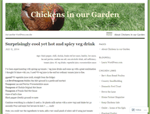 Tablet Screenshot of chickensinourgarden.wordpress.com