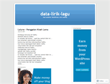 Tablet Screenshot of dataliriklagu.wordpress.com