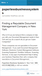 Mobile Screenshot of paperlessbusinesssystems.wordpress.com