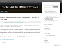 Tablet Screenshot of paperlessbusinesssystems.wordpress.com