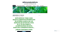 Desktop Screenshot of defensanaturalahora.wordpress.com