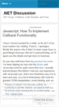 Mobile Screenshot of dotnetdiscussion.wordpress.com